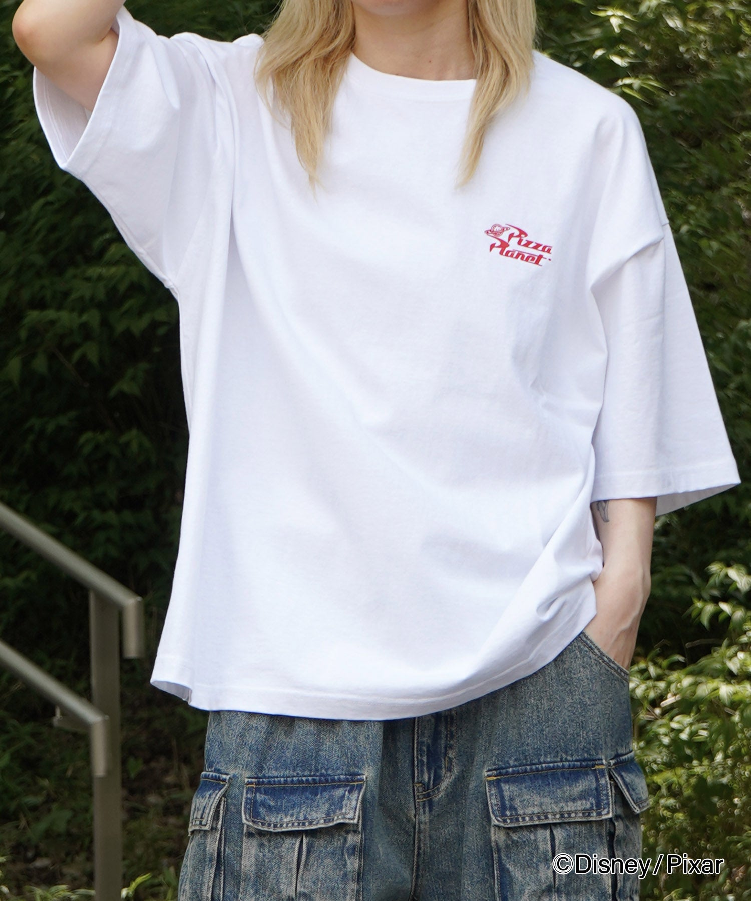 25SS【Disney Pixar / ディズニーピクサー】トイ・ストーリー ビッグシルエット半袖プリントTシャツ カットソー メンズ レディース