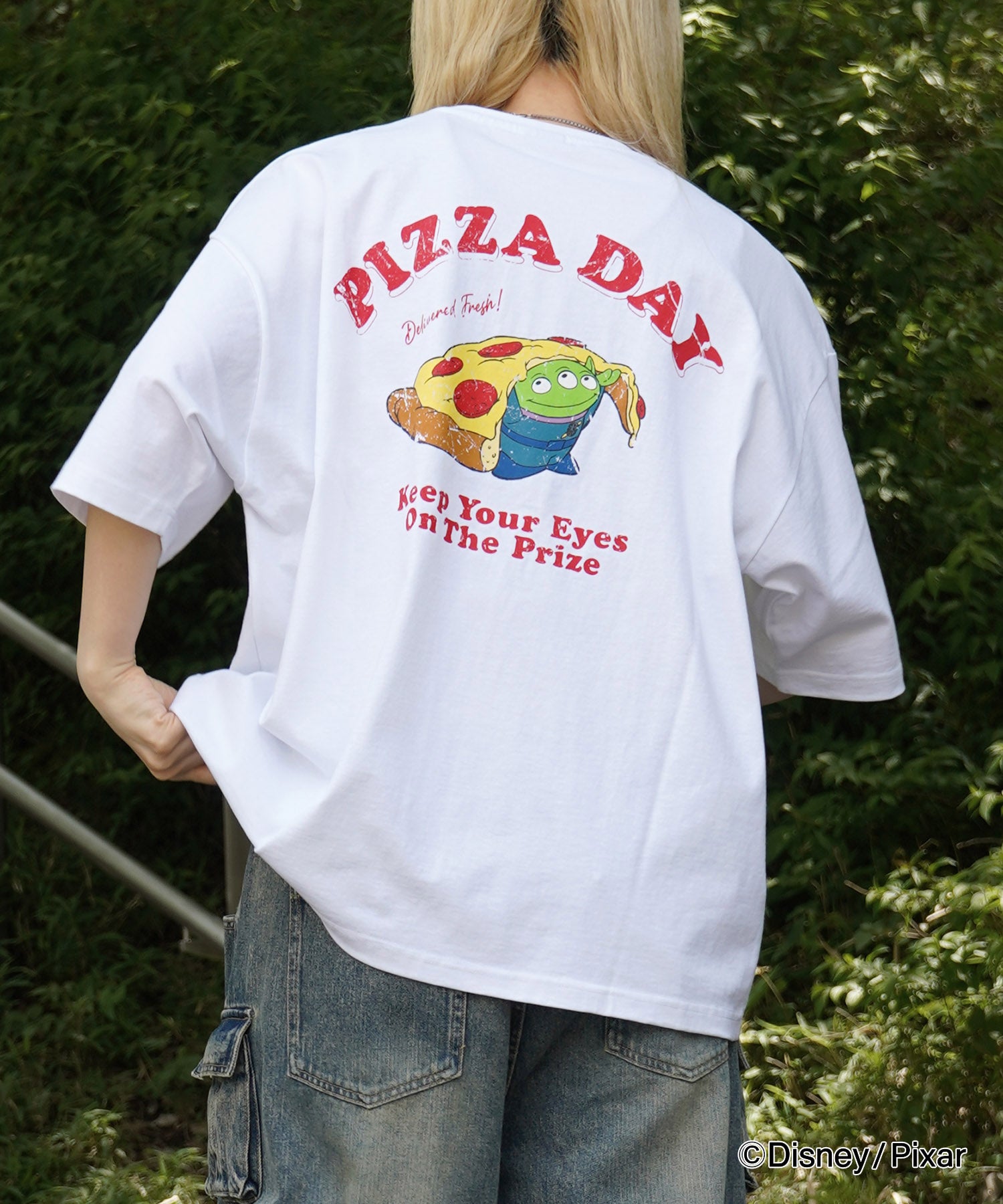 25SS【Disney Pixar / ディズニーピクサー】トイ・ストーリー ビッグシルエット半袖プリントTシャツ カットソー メンズ レディース