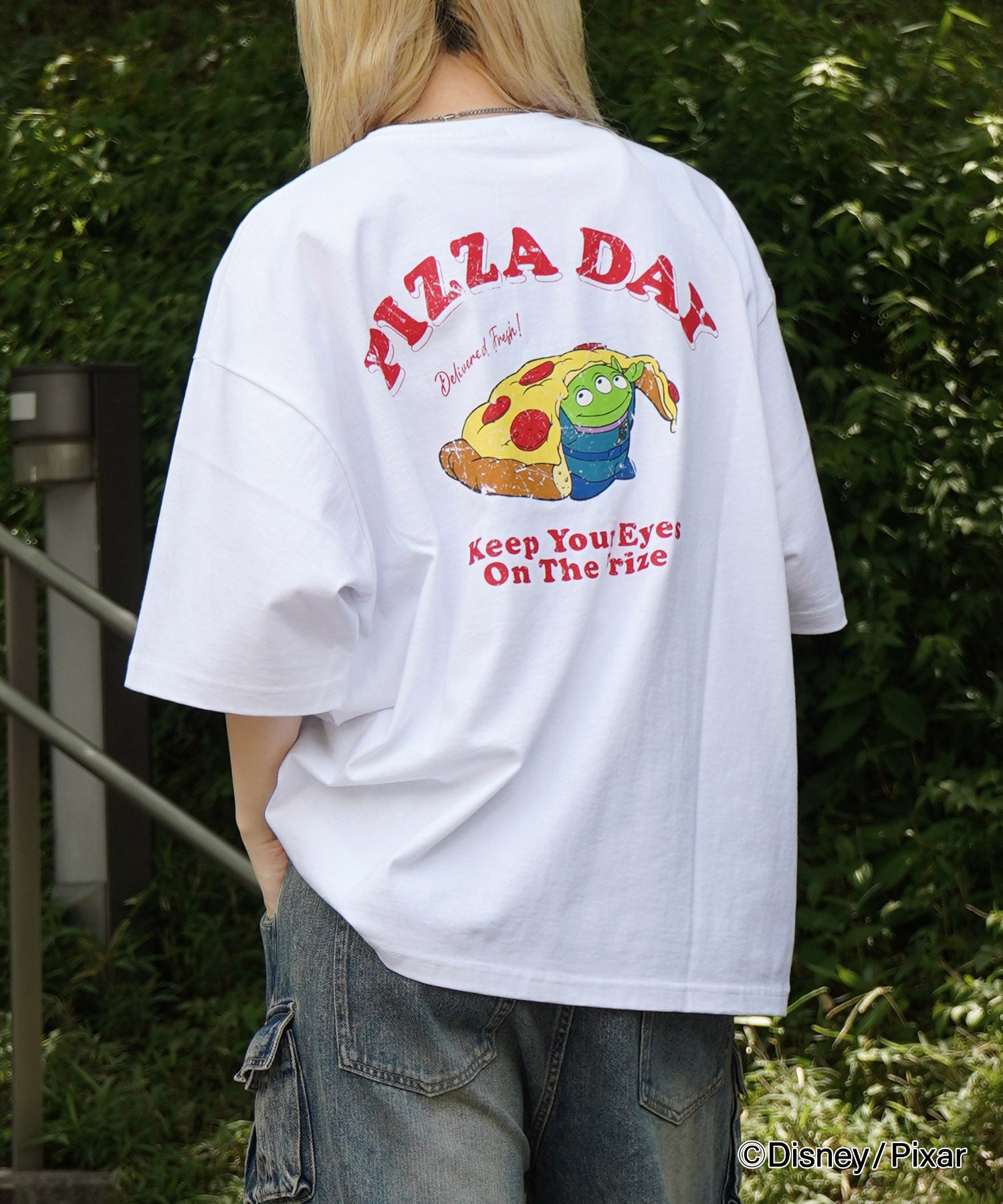 25SS【Disney Pixar / ディズニーピクサー】トイ・ストーリー ビッグシルエット半袖プリントTシャツ カットソー メンズ レディース