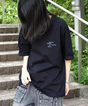 25SS ビッグシルエット プレーティング グラフィック プリント 半袖Tシャツ