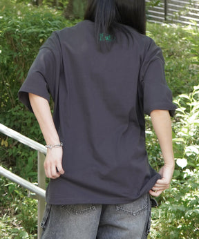 25SS ビッグシルエット 缶詰風イラストプリント 半袖Tシャツ