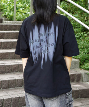 25SS ビッグシルエット プレーティング グラフィック プリント 半袖Tシャツ