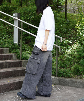 25SS ビッグシルエット プレーティング 半袖Tシャツ グラフィック プリント