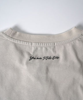 25SS ビッグシルエット プレーティング 半袖Tシャツ グラフィック プリント