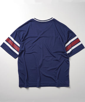 25SS 【Soure】 ビッグシルエット フロントナンバリングプリント 半袖フットボールTシャツ