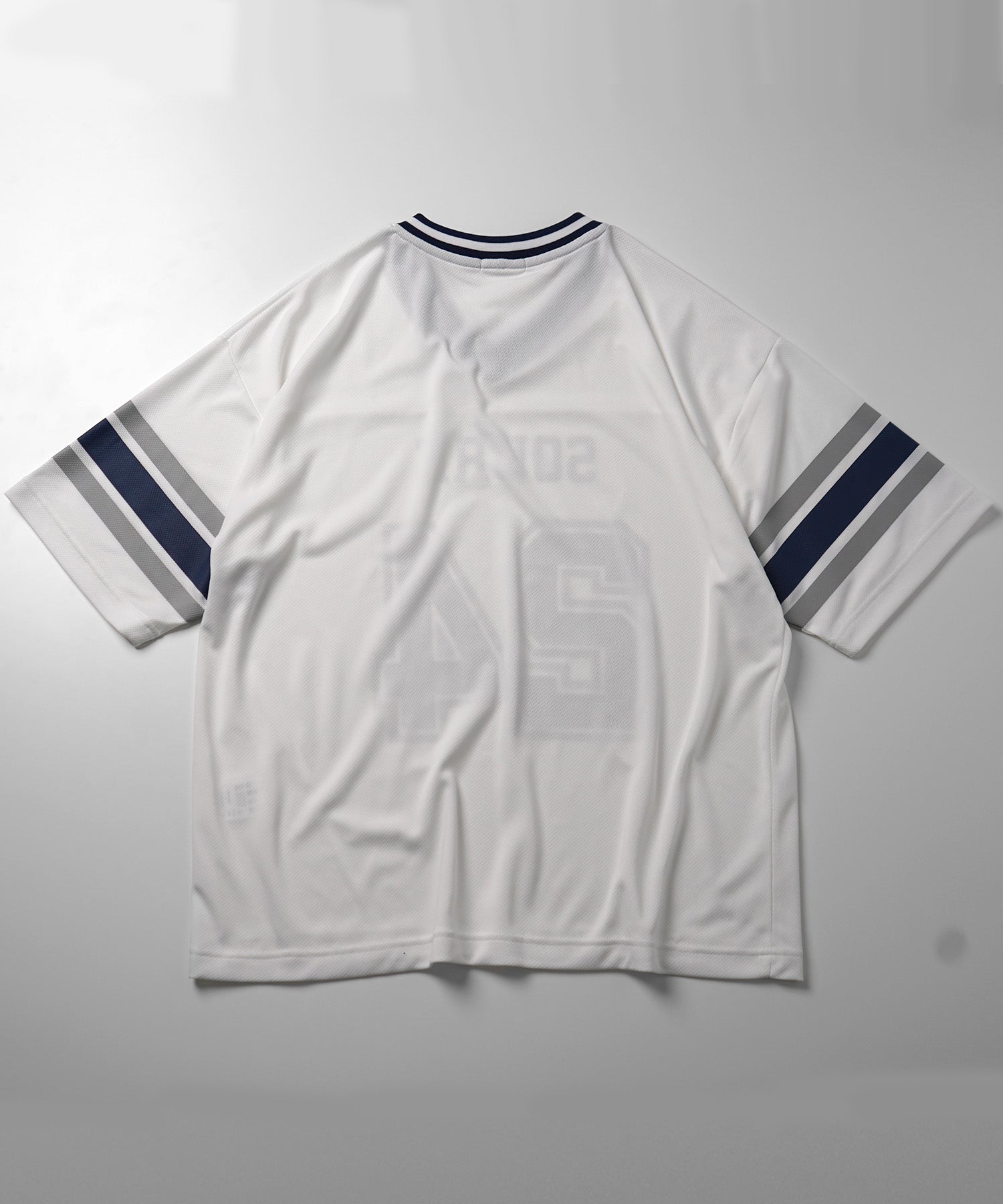25SS 【Soure】 ビッグシルエット フロントナンバリングプリント 半袖フットボールTシャツ