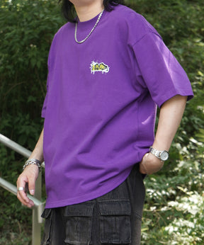 25SS ボックスシルエット スプラッシュ タギング ストリートグラフィック 半袖Tシャツ
