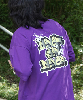 25SS ボックスシルエット スプラッシュ タギング ストリートグラフィック 半袖Tシャツ