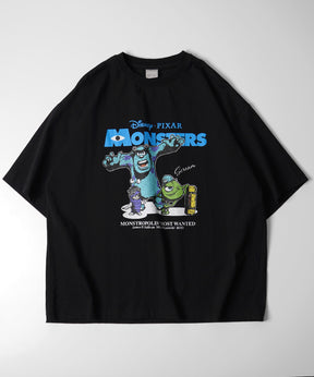 25SS【Disney Pixar / ディズニーピクサー】モンスターズ・インク ビッグシルエット半袖プリントTシャツ