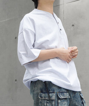 25SS ヘンリーネック ドローコード 半袖Tシャツ
