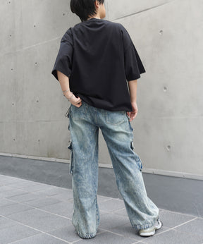 25SS ヘンリーネック ドローコード 半袖Tシャツ