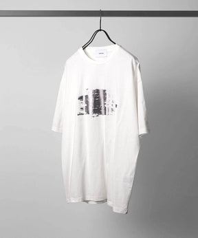 25SS アブストラクトグラフィック箔プリント 半袖Tシャツ