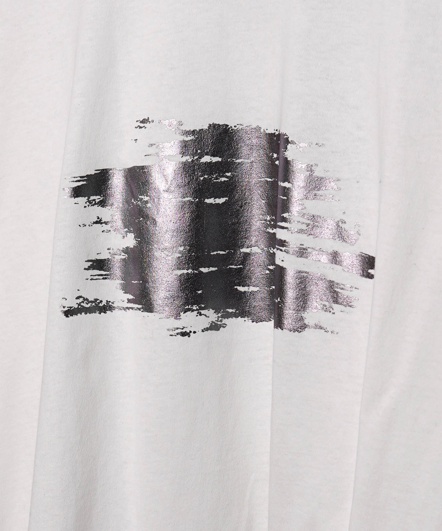 25SS アブストラクトグラフィック箔プリント 半袖Tシャツ