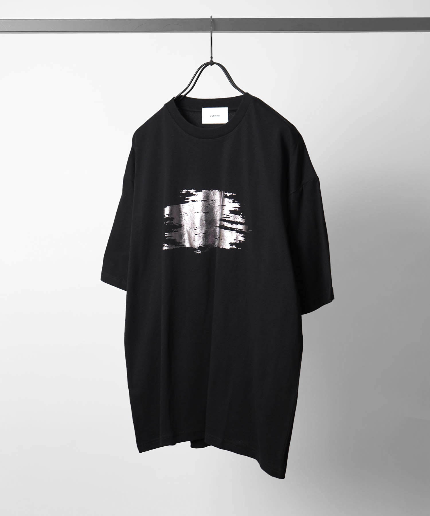 25SS アブストラクトグラフィック箔プリント 半袖Tシャツ