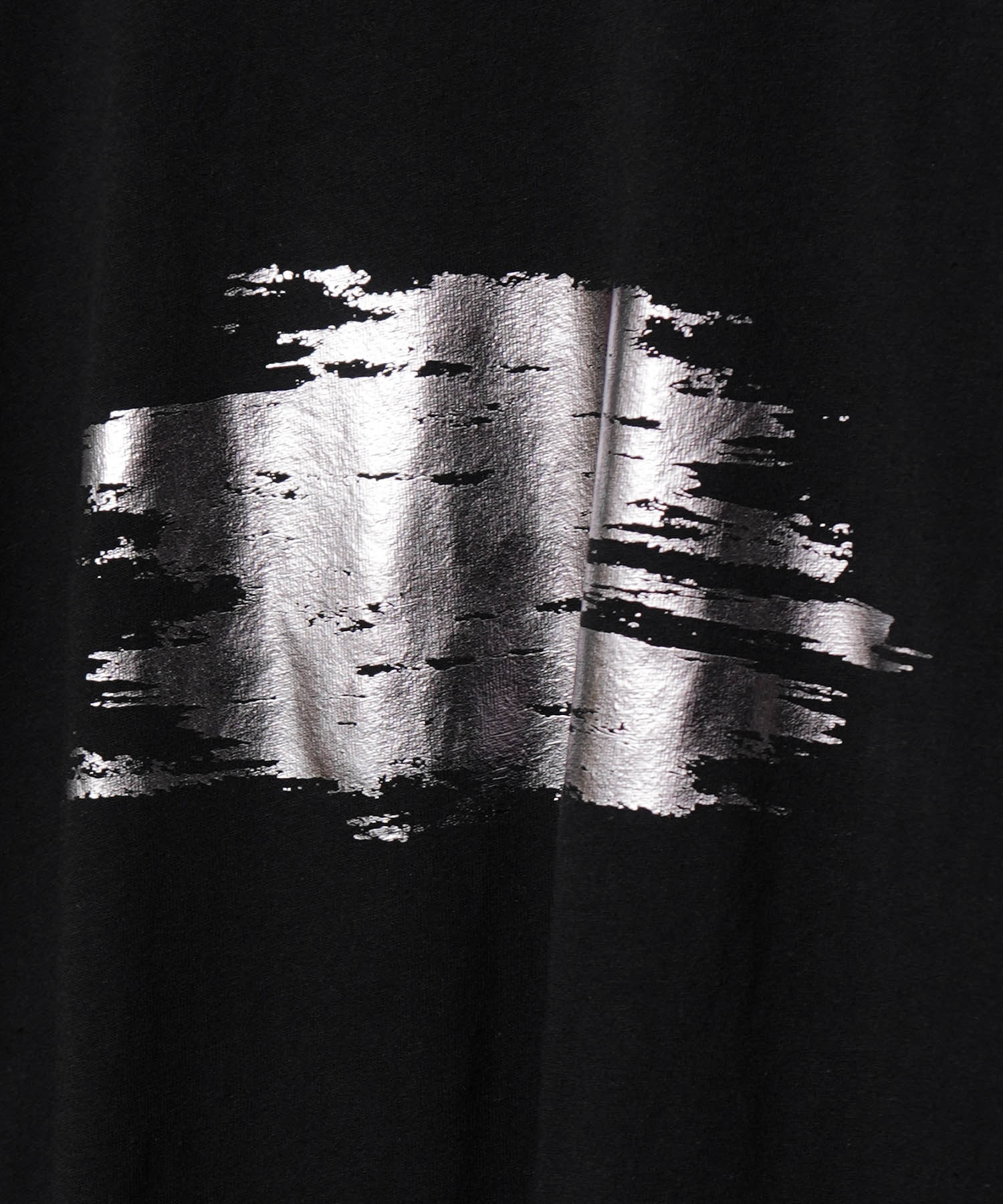 25SS アブストラクトグラフィック箔プリント 半袖Tシャツ