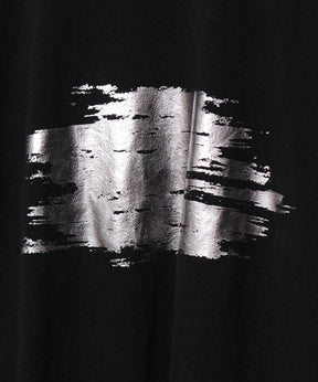 25SS アブストラクトグラフィック箔プリント 半袖Tシャツ