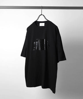 25SS アブストラクトグラフィック箔プリント 半袖Tシャツ