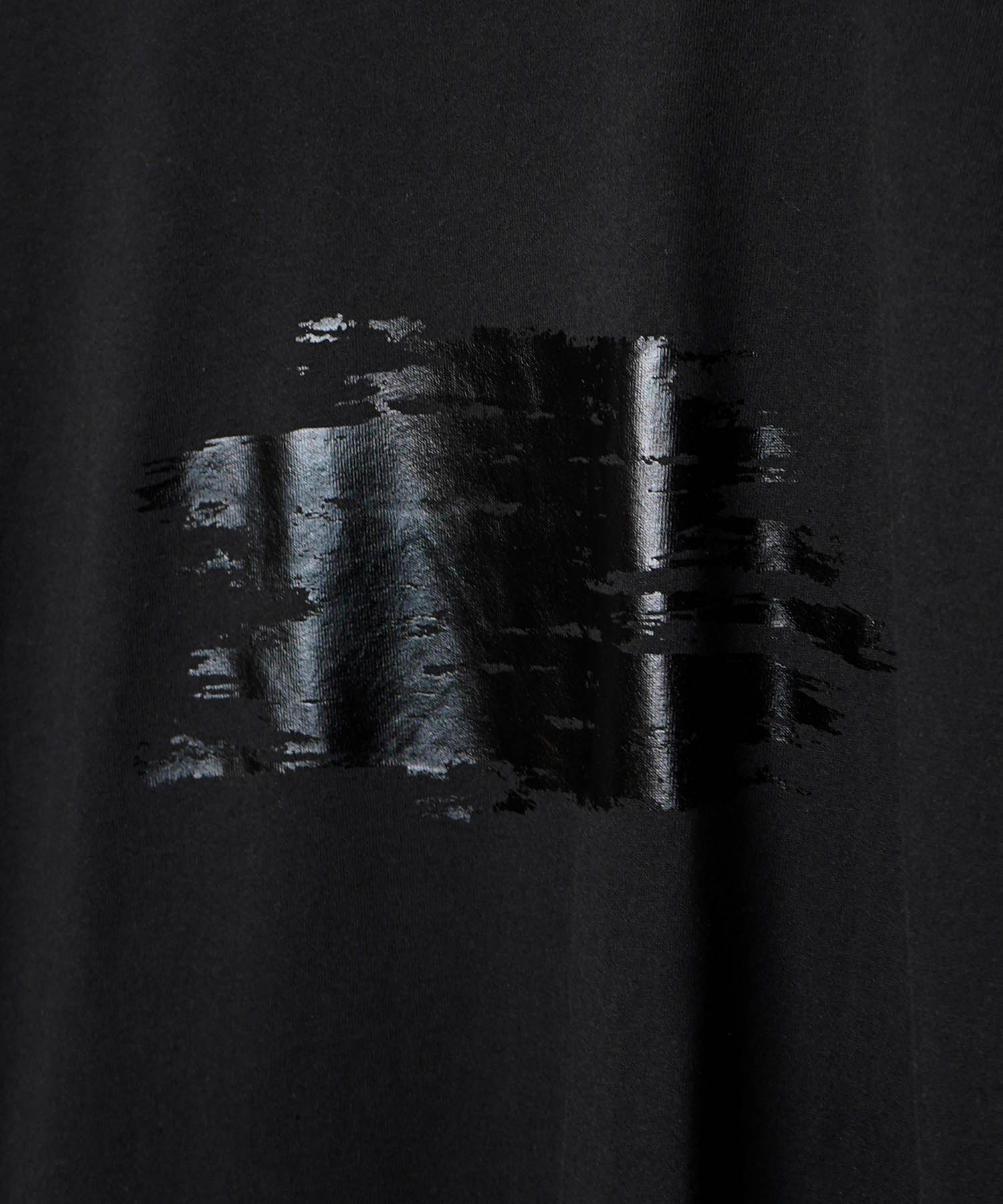 25SS アブストラクトグラフィック箔プリント 半袖Tシャツ