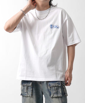 25SS ボックスシルエット スプラッシュ タギング ストリートグラフィック 半袖Tシャツ