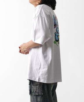 25SS ボックスシルエット スプラッシュ タギング ストリートグラフィック 半袖Tシャツ