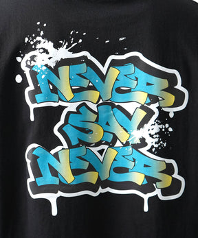 25SS ボックスシルエット スプラッシュ タギング ストリートグラフィック 半袖Tシャツ