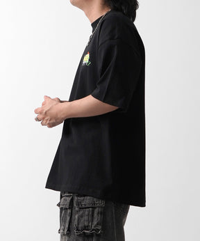 25SS ボックスシルエット スプラッシュ タギング ストリートグラフィック 半袖Tシャツ