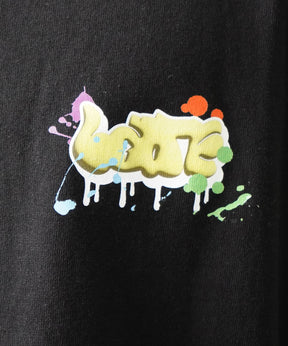 25SS ボックスシルエット スプラッシュ タギング ストリートグラフィック 半袖Tシャツ