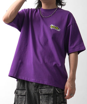 25SS ボックスシルエット スプラッシュ タギング ストリートグラフィック 半袖Tシャツ