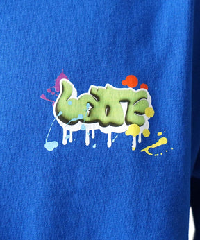 25SS ボックスシルエット スプラッシュ タギング ストリートグラフィック 半袖Tシャツ