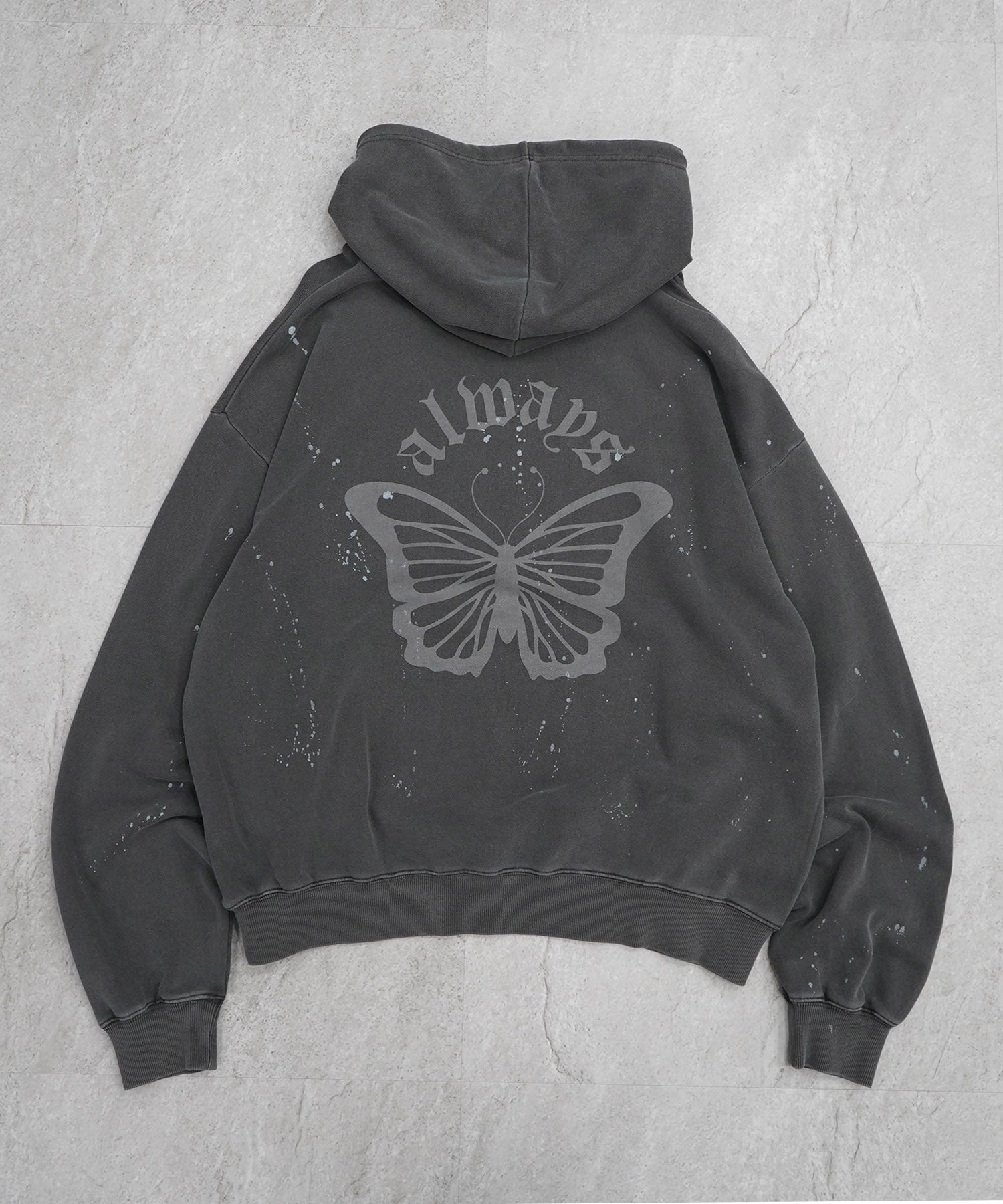 裏毛 ヴィンテージライク プルパーカー