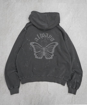 裏毛 ヴィンテージライク プルパーカー