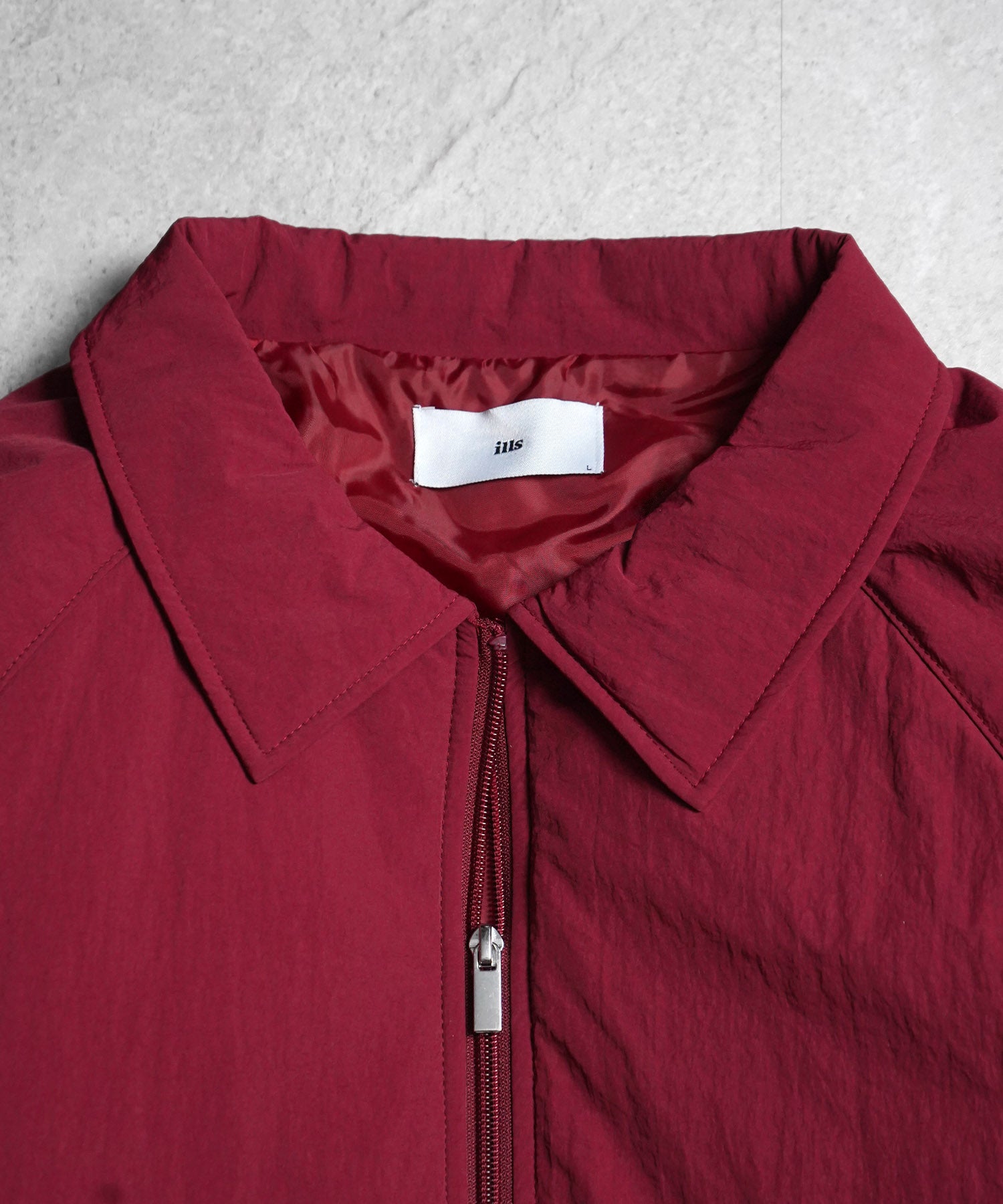 バックプリント ナイロン 中綿ブルゾン