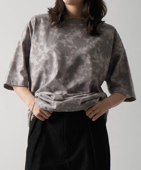 25SS ビックシルエット 総柄プリント 半袖Ｔシャツ