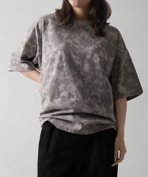 25SS ビックシルエット 総柄プリント 半袖Ｔシャツ