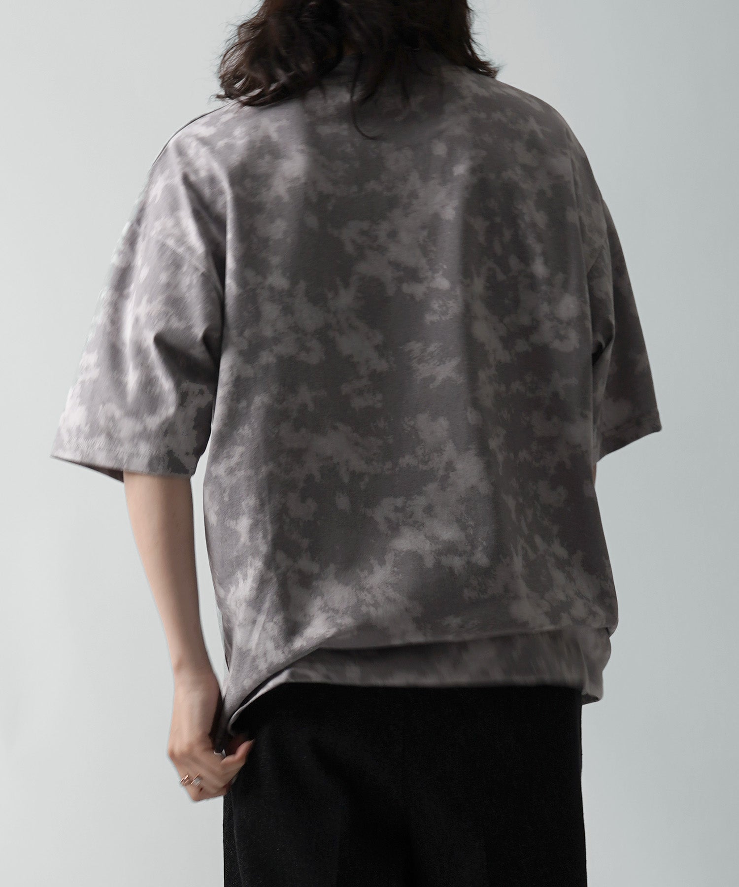 25SS ビックシルエット 総柄プリント 半袖Ｔシャツ