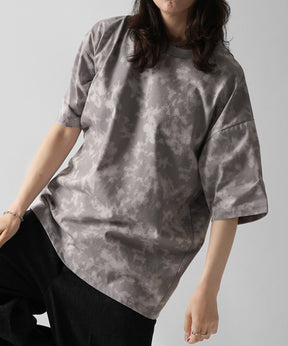 25SS ビックシルエット 総柄プリント 半袖Ｔシャツ