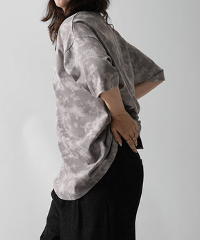25SS ビックシルエット 総柄プリント 半袖Ｔシャツ