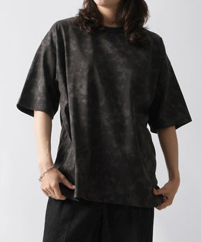 25SS ビックシルエット 総柄プリント 半袖Ｔシャツ