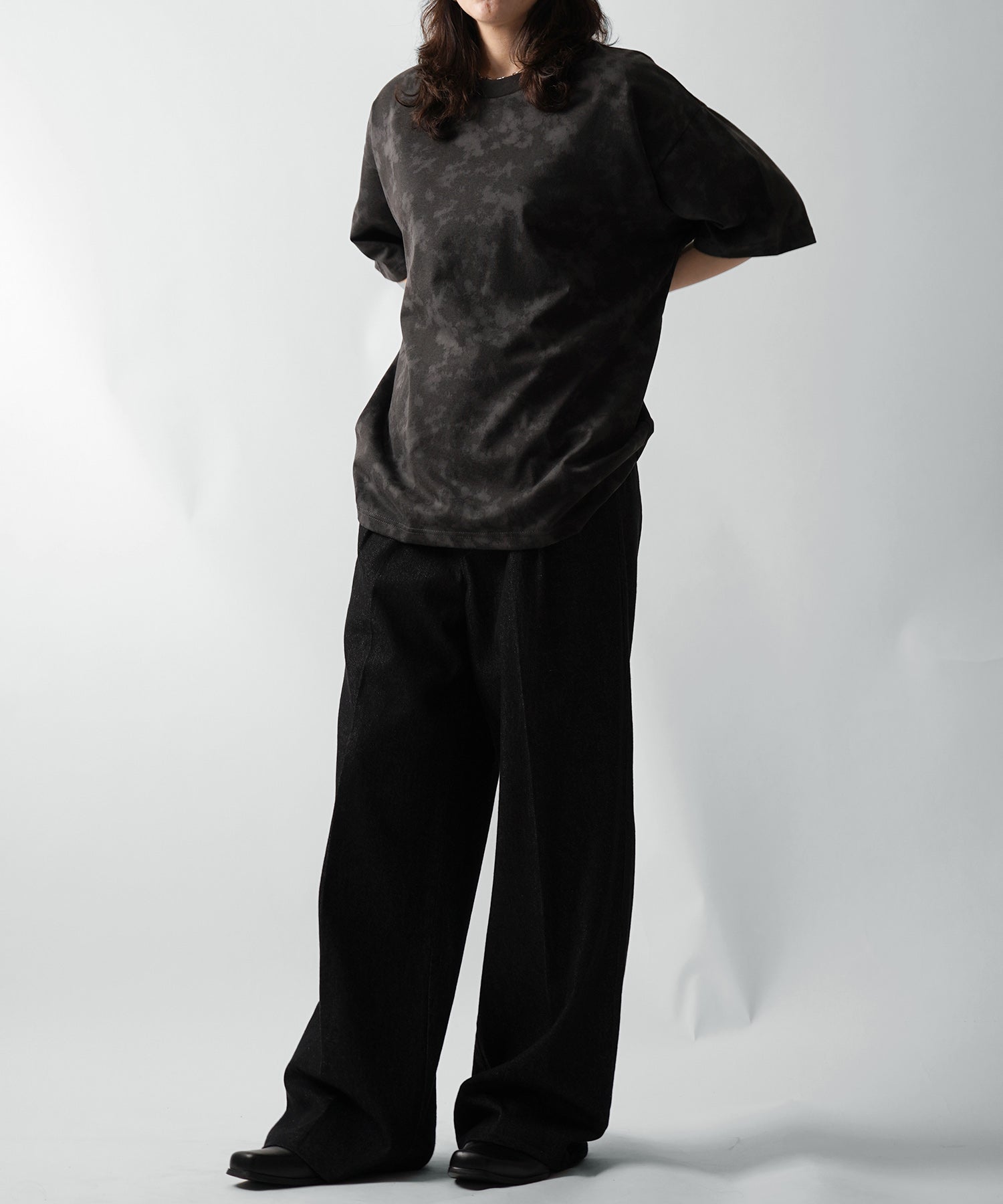 25SS ビックシルエット 総柄プリント 半袖Ｔシャツ