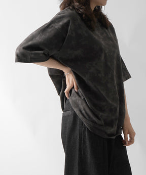 25SS ビックシルエット 総柄プリント 半袖Ｔシャツ