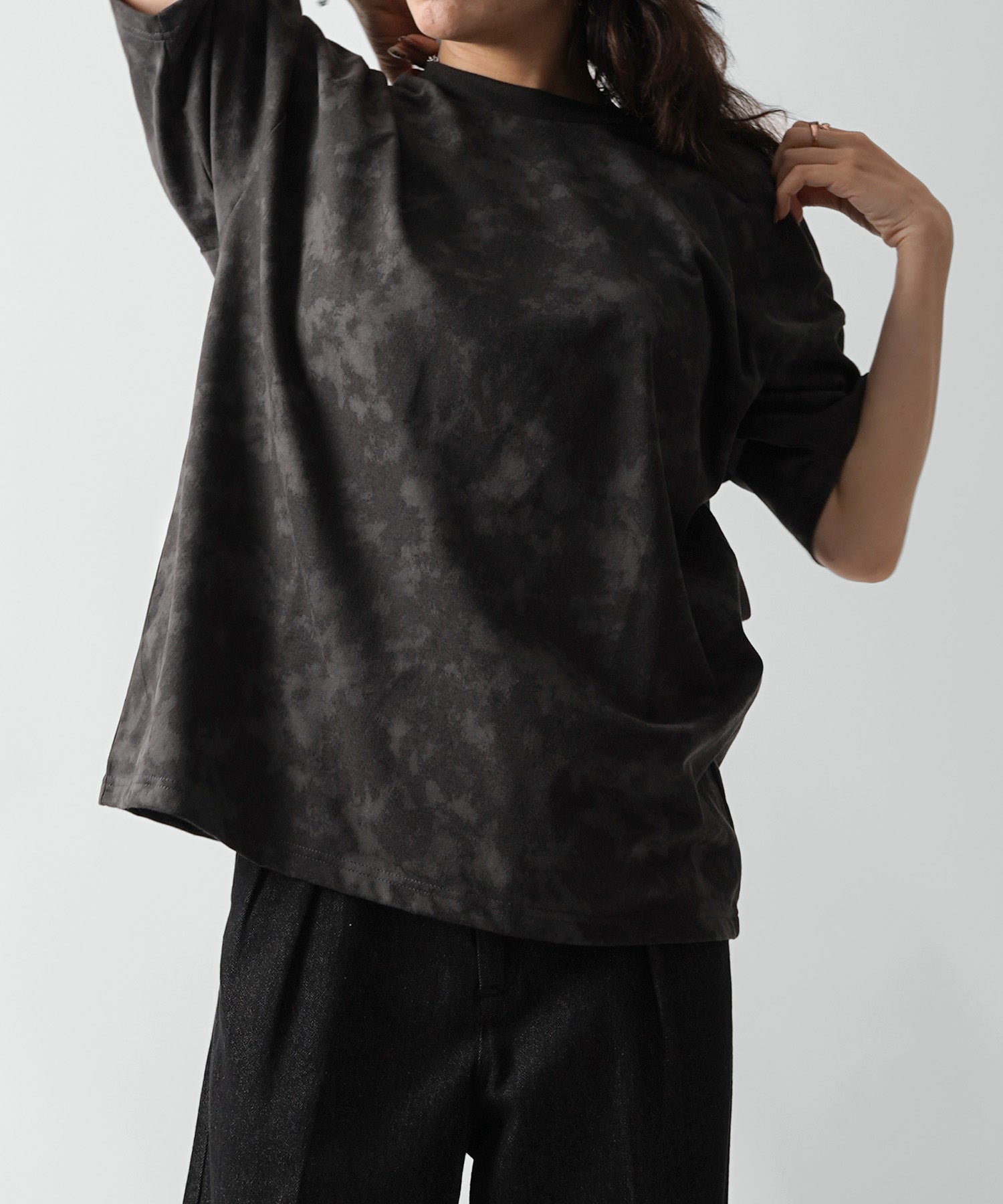 25SS ビックシルエット 総柄プリント 半袖Ｔシャツ