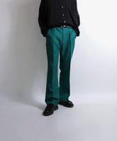 極美シルエット センタープレス ブーツカット スラックス フレアパンツ