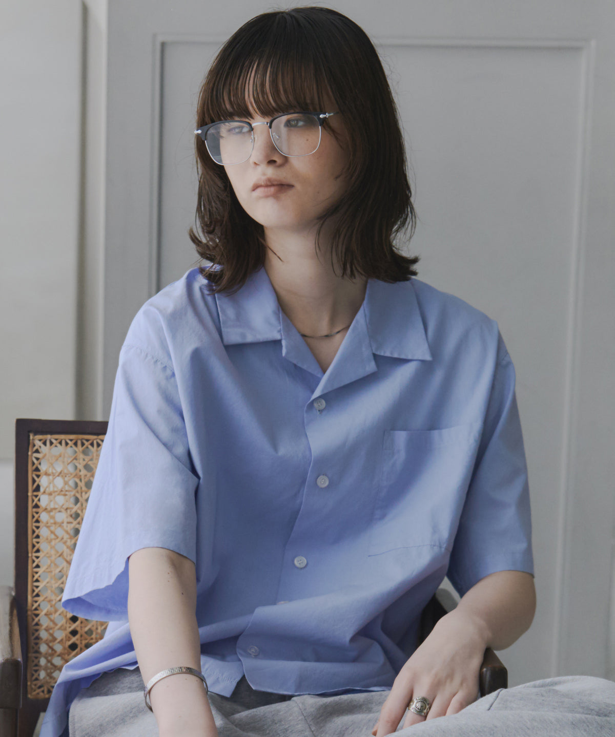 Short-Length Open-Collar Shirt / ショート丈 オープンカラーシャツ