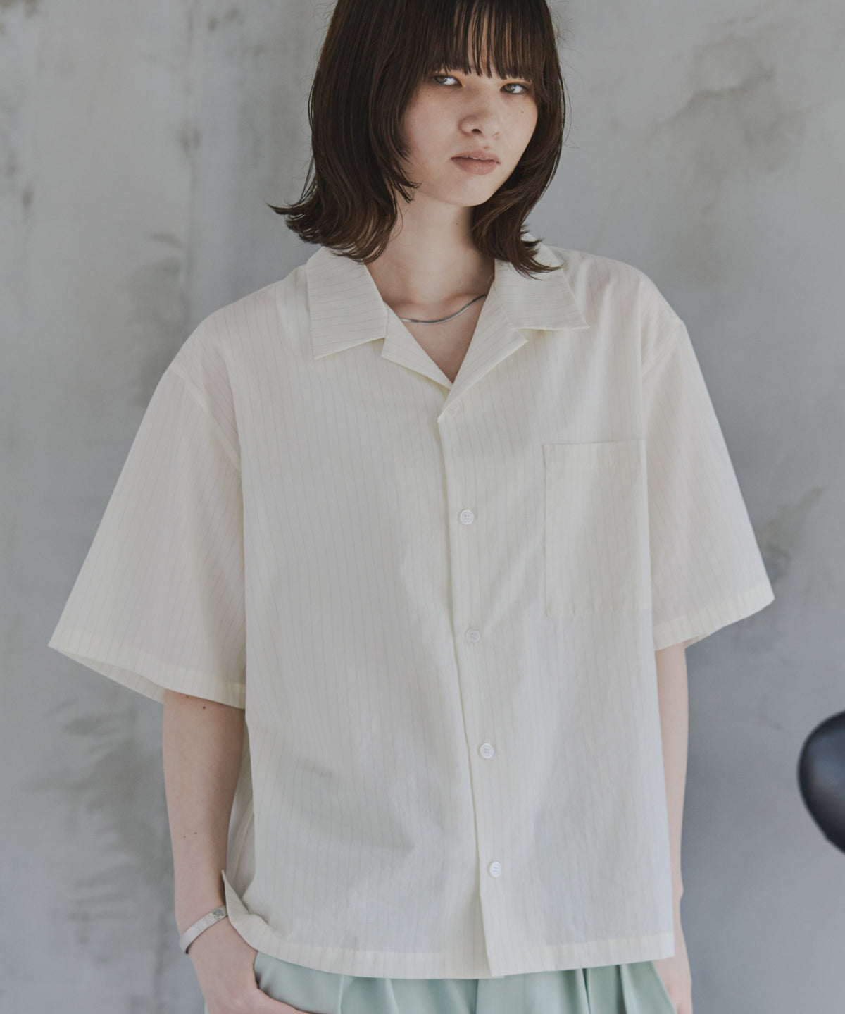 Short-Length Open-Collar Shirt / ショート丈 オープンカラーシャツ