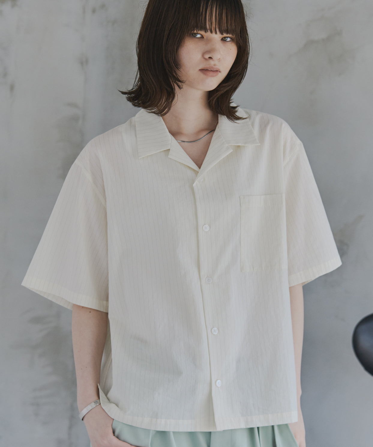 Short-Length Open-Collar Shirt / ショート丈 オープンカラーシャツ