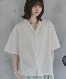 Short-Length Open-Collar Shirt / ショート丈 オープンカラーシャツ