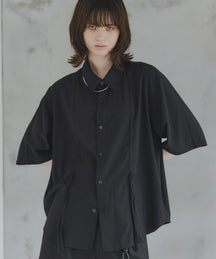 Gathered Short-Sleeve Shirt / ギャザー入り半袖シャツ