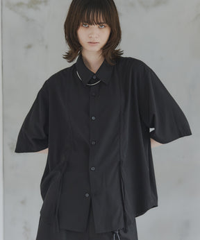 Gathered Short-Sleeve Shirt / ギャザー入り半袖シャツ