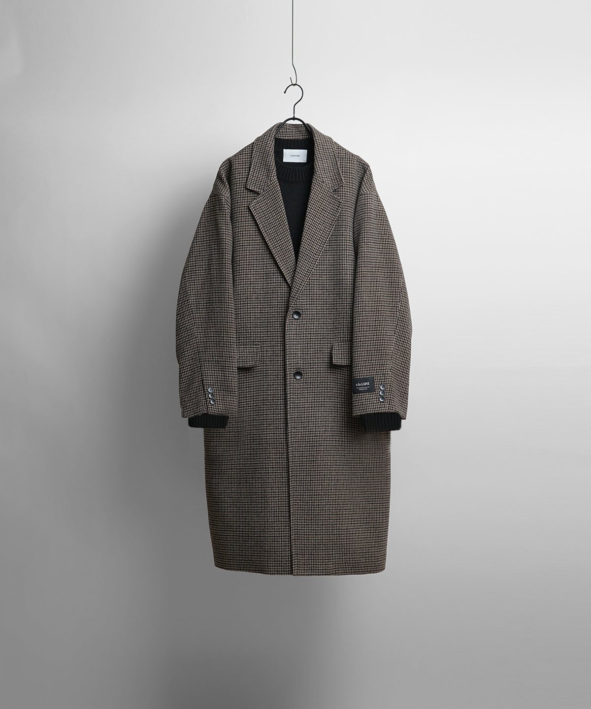 ルーズシルエット Plain / British check ベーシックチェスターコート