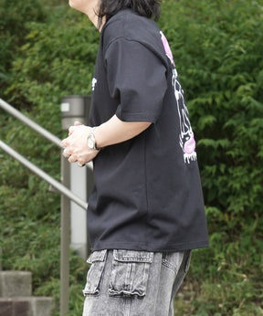 25SS ゴースト 発泡バックプリント ビッグシルエット半袖Tシャツ